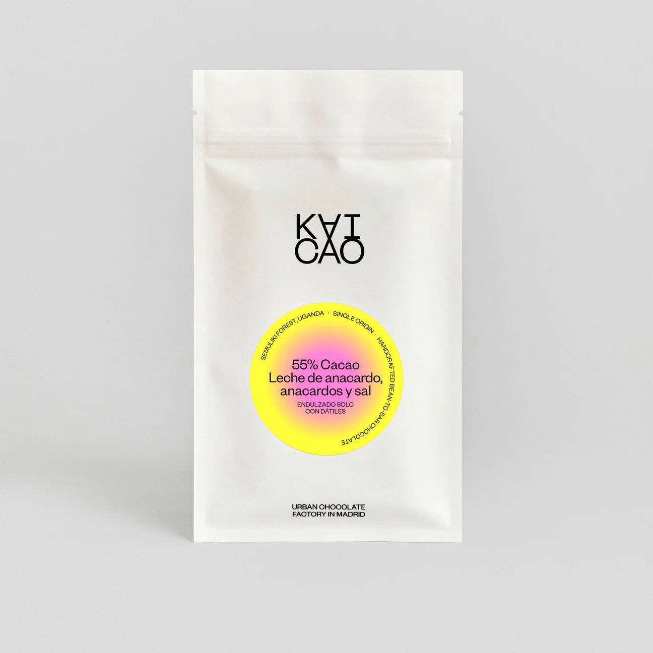 55% Vegan Cashew Milk Chocolate, With Roasted Cashews And Salt, Semuliki Forest, Uganda