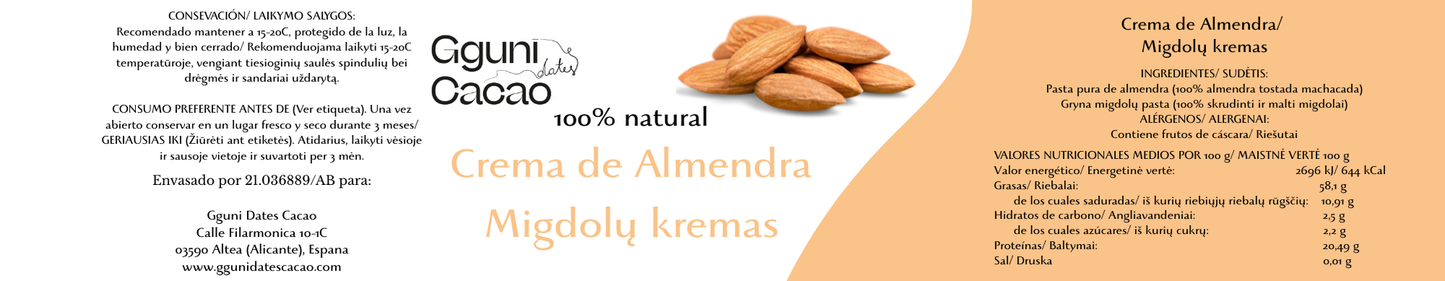 Almond nut butter, 100 g