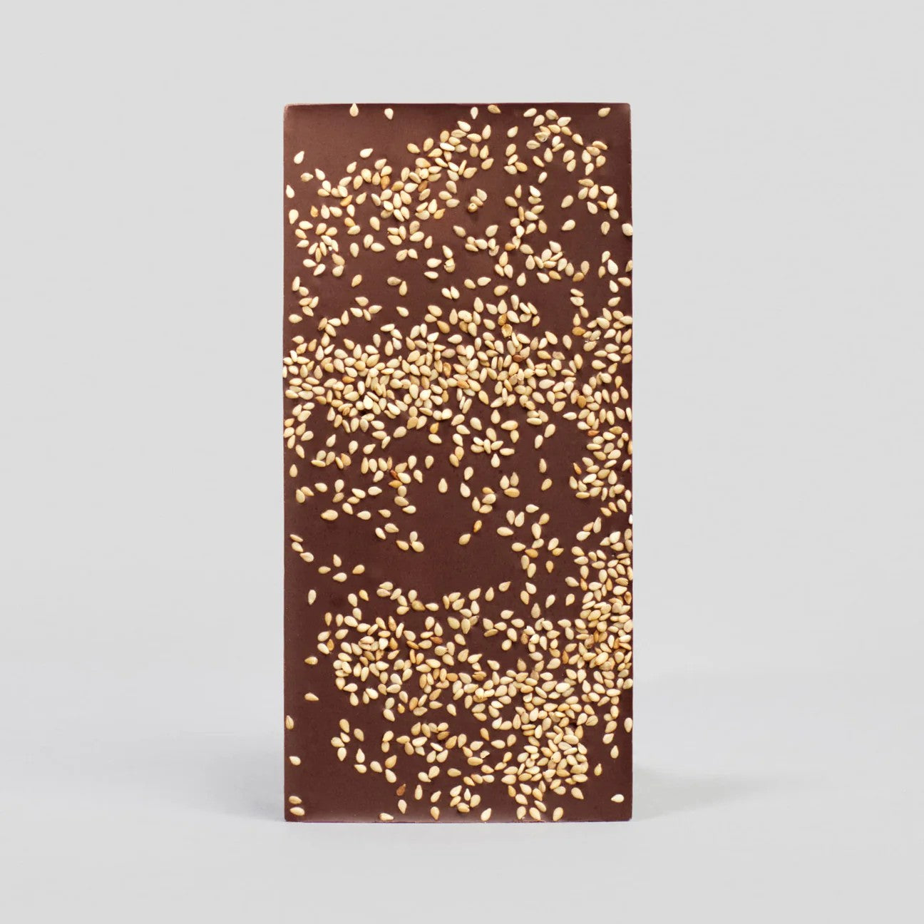 60% Dark Chocolate with Tahini and Roasted Sesame, sweetened with dates