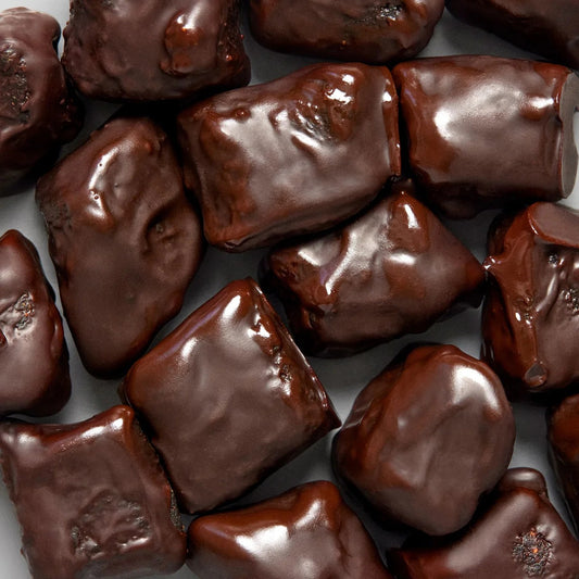 Chewy Dry Bananas covered with 100% Chocolate, 100g