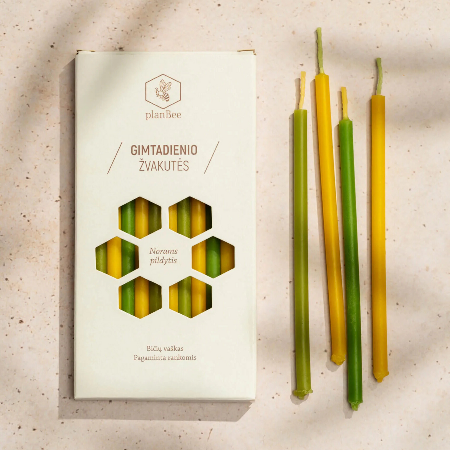 Birthday candles (two color)