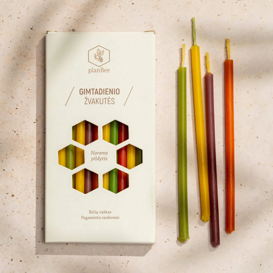 Birthday candles (colored)