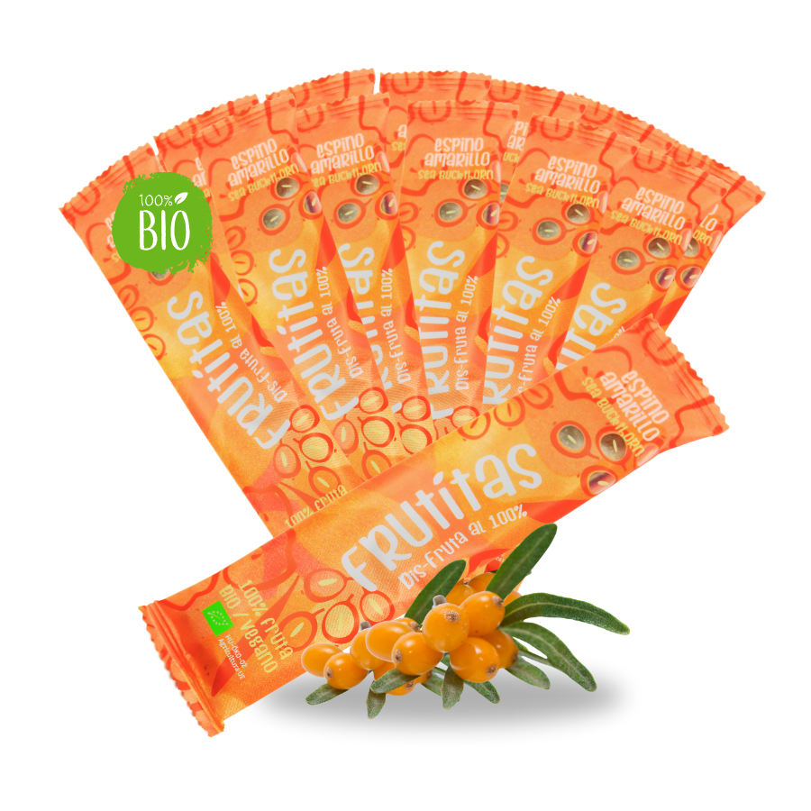 Fruititas of Sea Buckthorn BIO, organic fruit leather tongue, 1 units