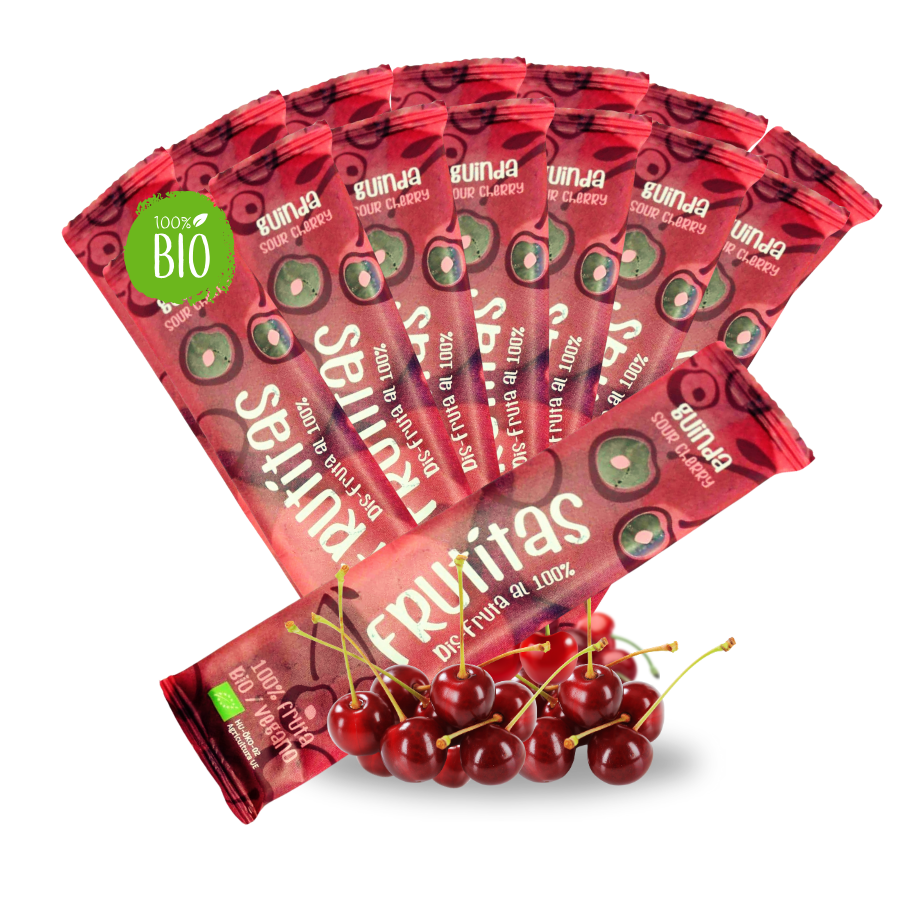 Fruititas of Cherry BIO, organic fruit leather tongue, 1 units