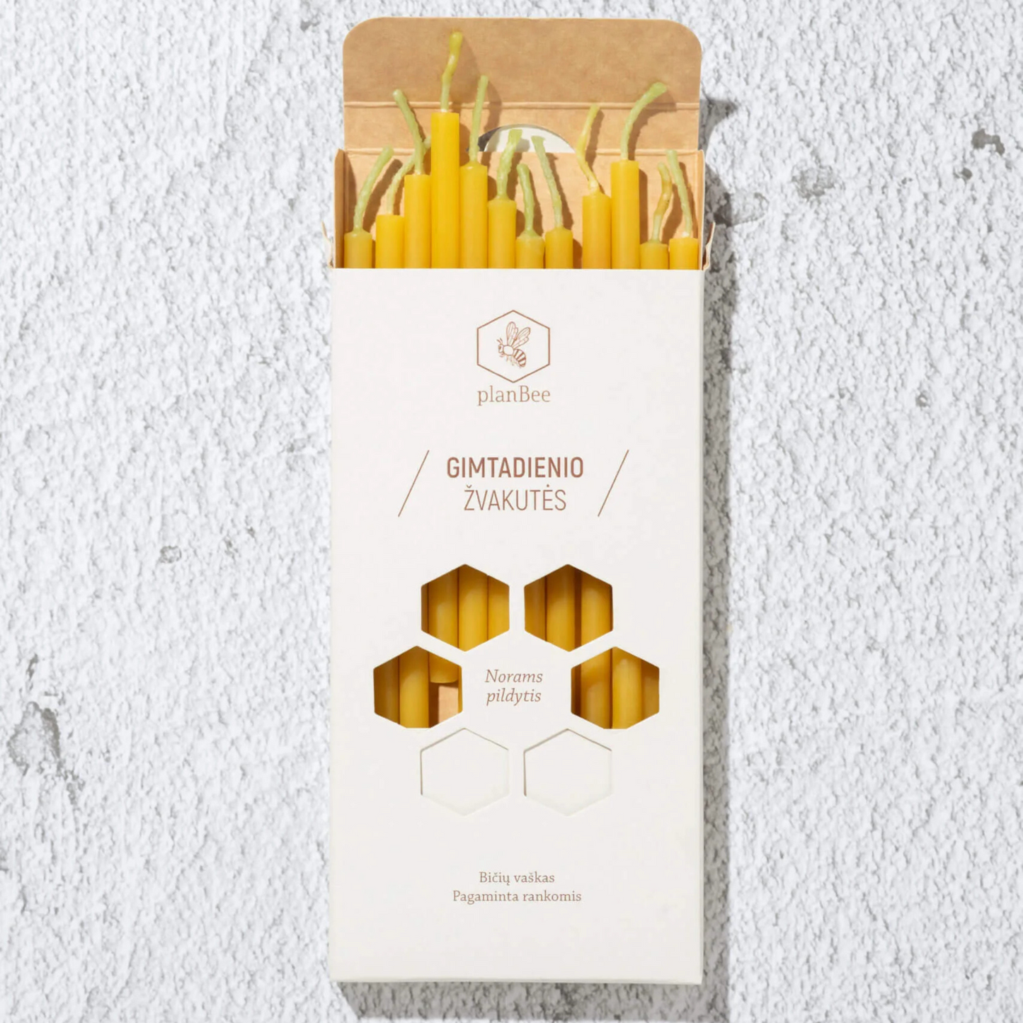 Birthday candles (natural)