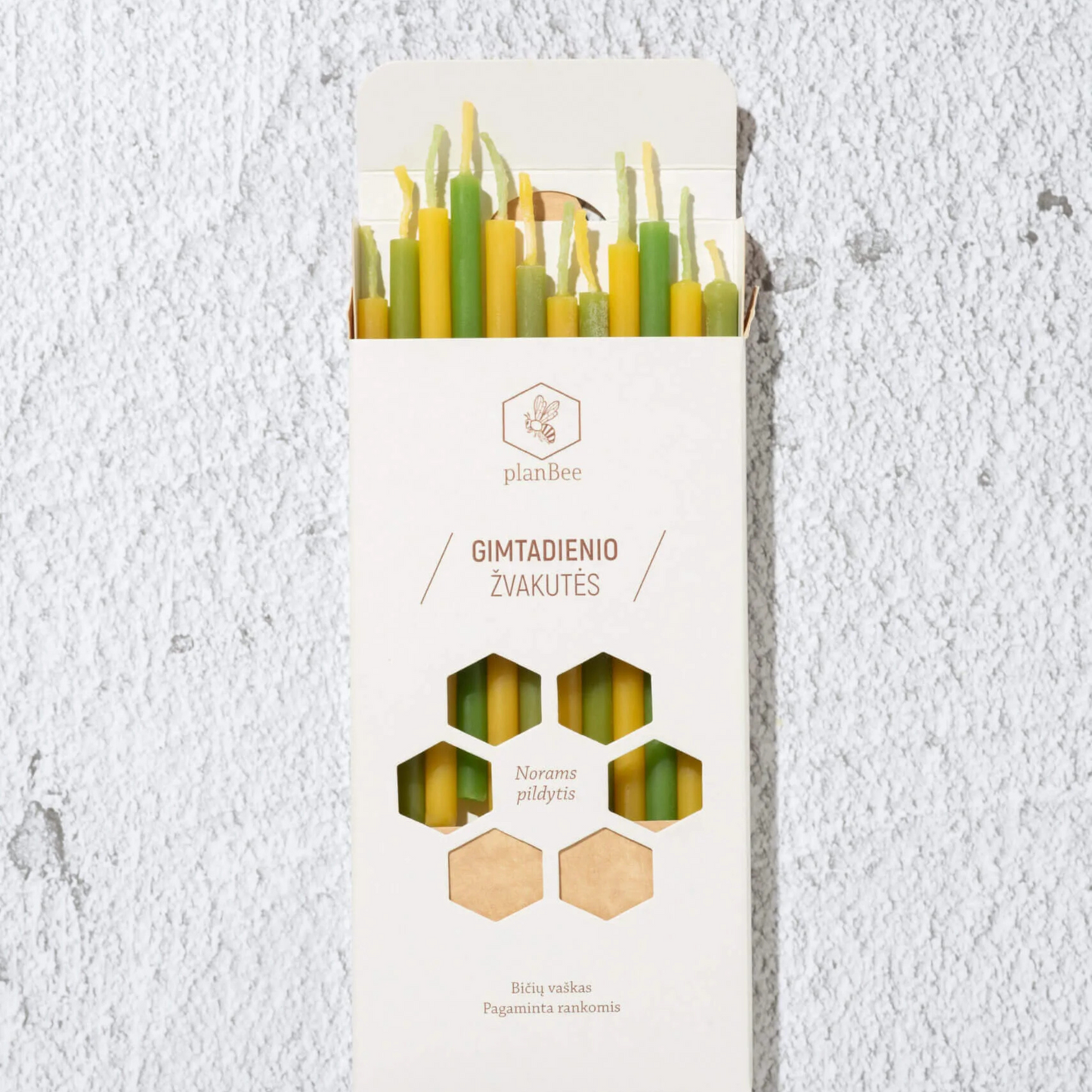 Birthday candles (two color)