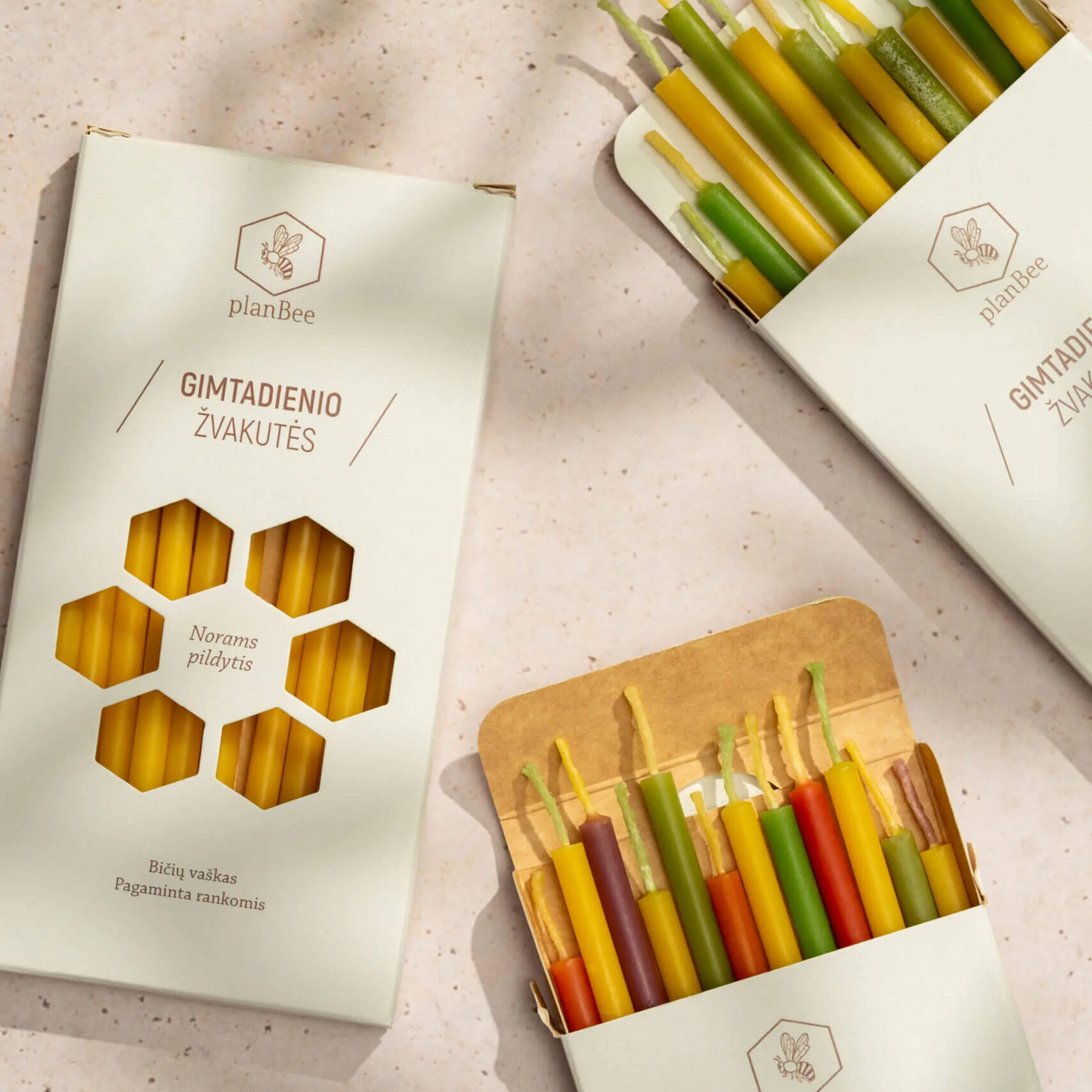 Birthday candles (colored)