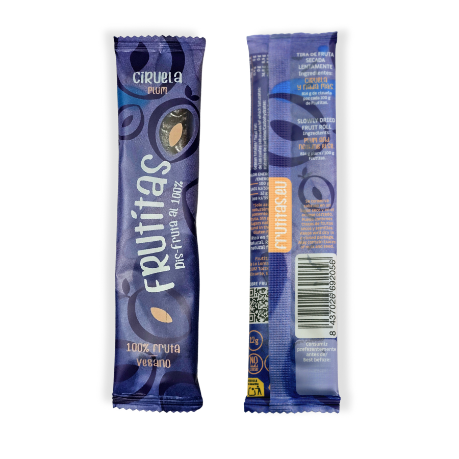 Fruititas of Plum, fruit leather tongue, 1 unit