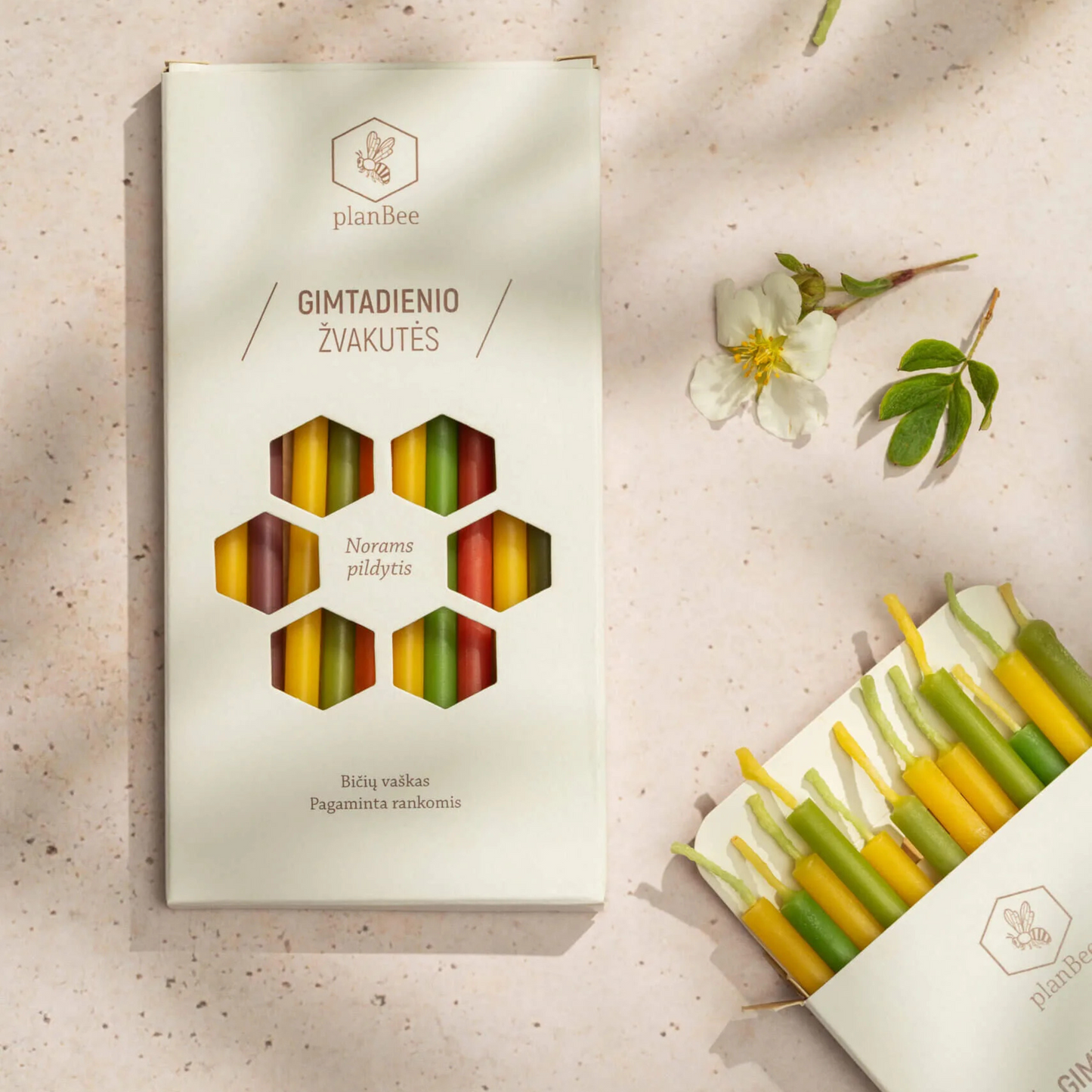 Birthday candles (colored)