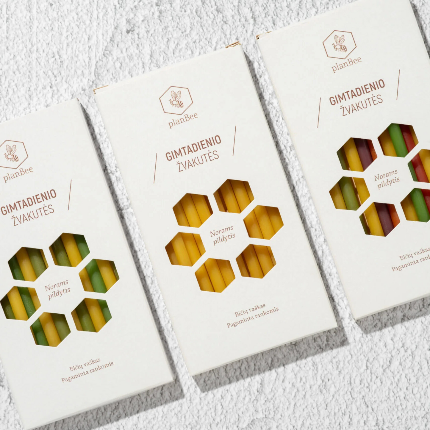 Birthday candles (natural)