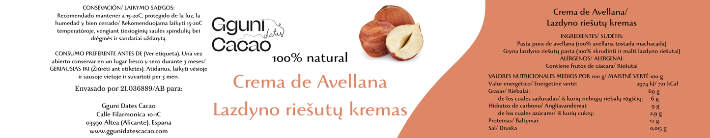 Hazelnut  butter, 100 g