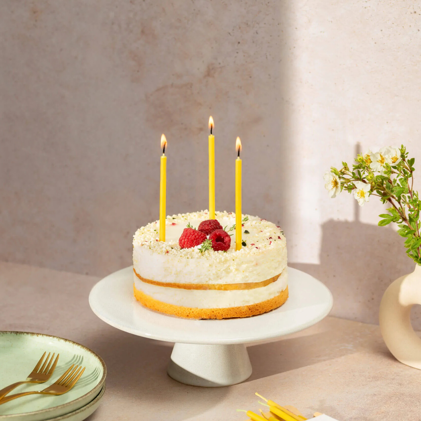 Birthday candles (natural)