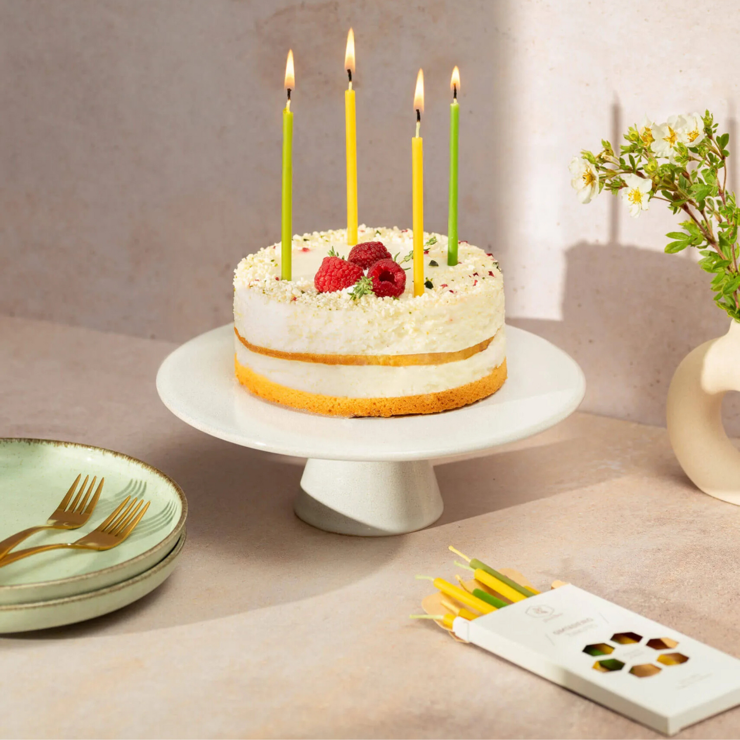 Birthday candles (two color)