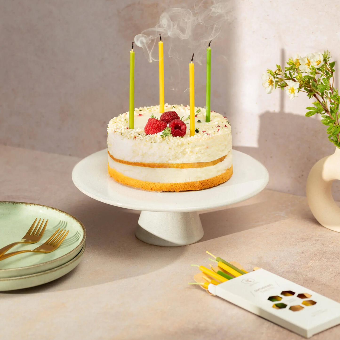 Birthday candles (two color)