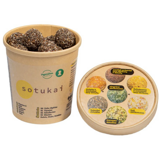 Energy balls: Sage (Chia seeds) in dates