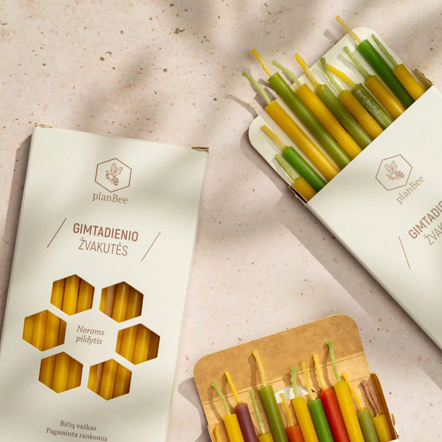 Birthday candles (two color)