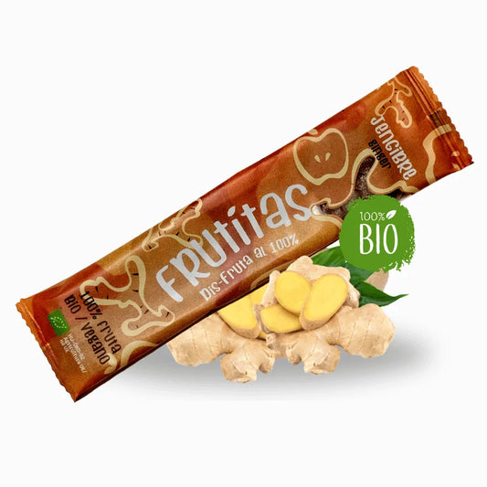 Fruititas of Ginger BIO, organic fruit leather tongue, 1 units